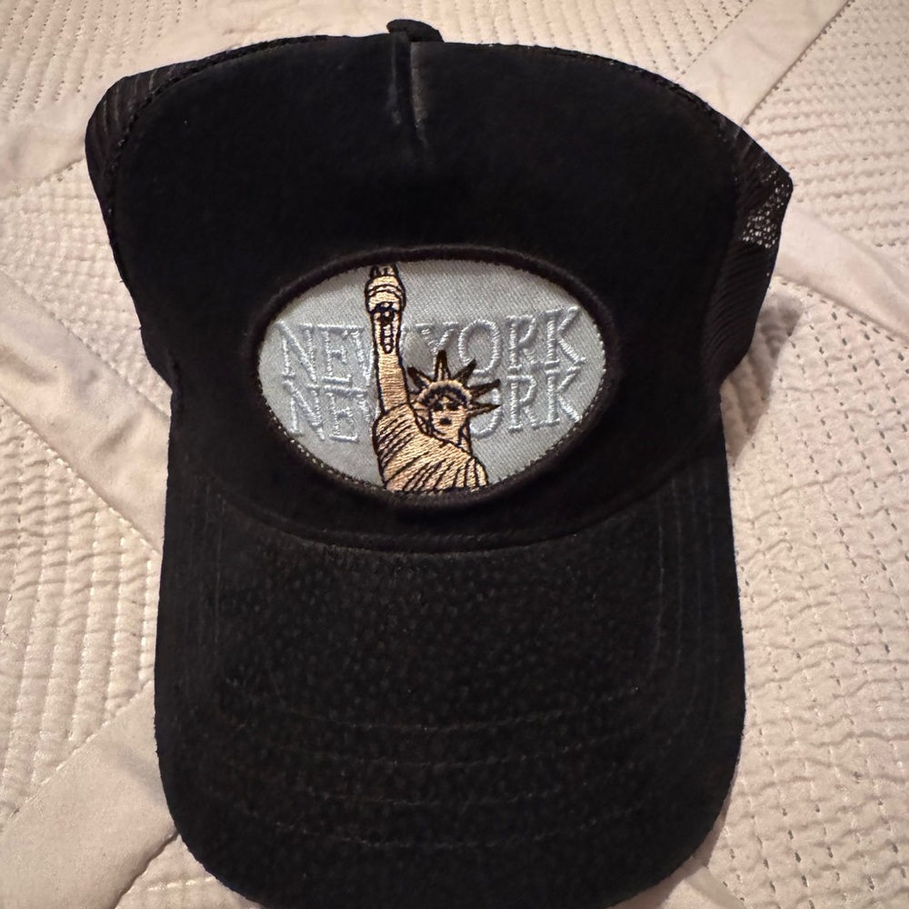 New York & Company Black Cap with Statue of Liberty Patch